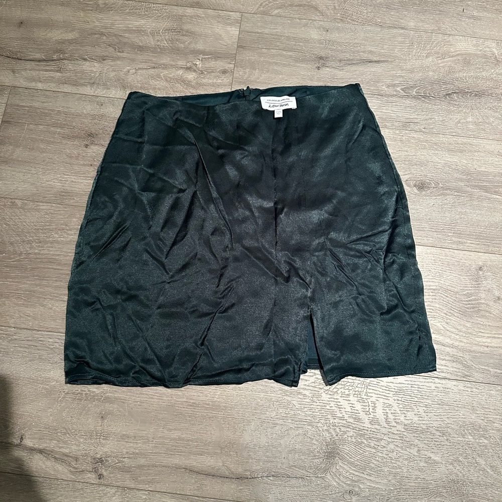 & Other Stories Dark Green Mini Skirt